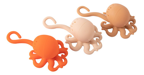 Tetera De Silicona Octopus De 3 Piezas, Bolsita De Té Octopu