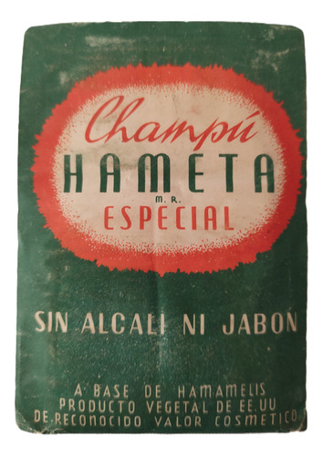 Shampu Antiguo Hameta Sellado