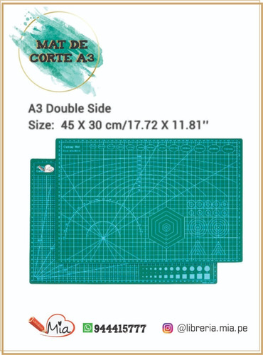 Plancha De Corte A3 18soles 30x45cm Tabla Base Manualidades