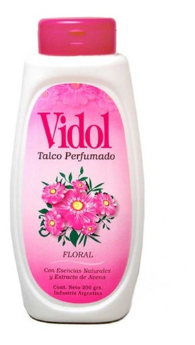 Vidol Talco Corporal Perfumado Floral Talquera 200g