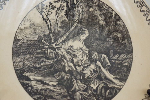 Antigo Prato Decoração De Parede Sarreguemines (Usado)