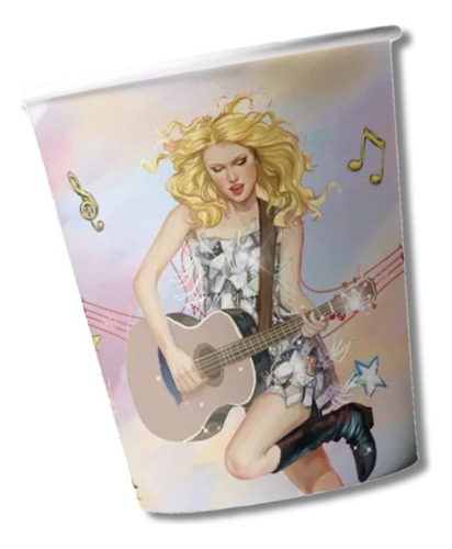 Pack De 10 Vasos Diseño Taylor Swift Fiesta Cumpleaños 