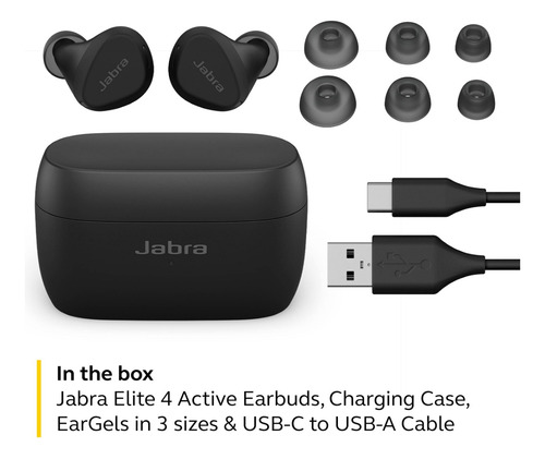 Imagen 2 de 7 de Jabra Elite 4 Active Auricular Inalambrico True Wireless Anc