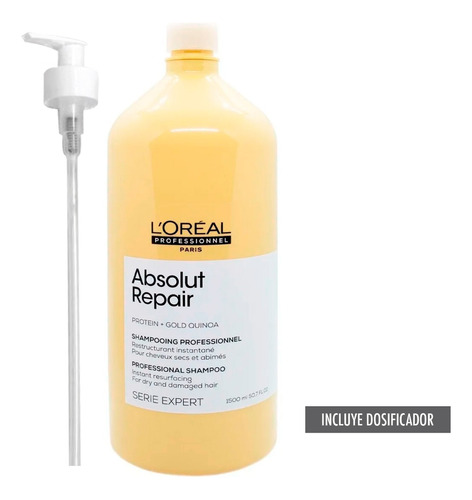 Loreal Absolut Repair Shampoo Pelo Dañado X 1500ml Local