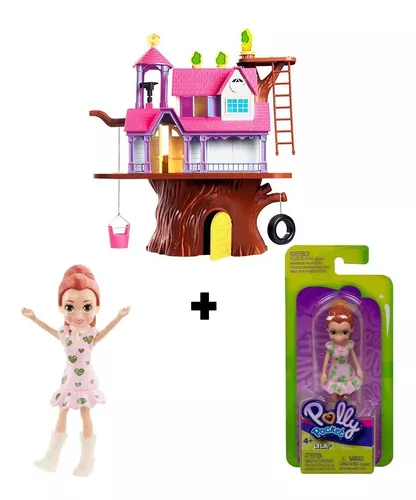 Polly Pocket Pollyville Aventuras na Casa da Árvore Mattel - Star