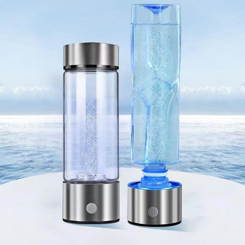 Botella De Agua De Hidrógeno 420ml Generador De Agua Plata