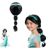 Comprar Peluca  Princesas Para Jazmín De Niñas ,para Disfraz Fiestas O Cumpleaños Cosplay De Fiesta, Disfraces Halloween O Cosplay Día De Navidad Accesorios