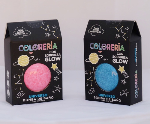 Bomba De Baño Glow Efervescente Infantil Espuma Coloreria