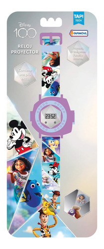 Reloj Proyector Disney Personajes Tapimovil - Premium