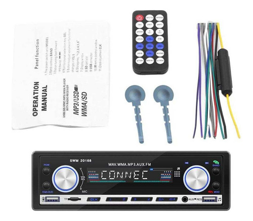 Receptor De Estéreo Para Coche De Micrófono Universal Usb