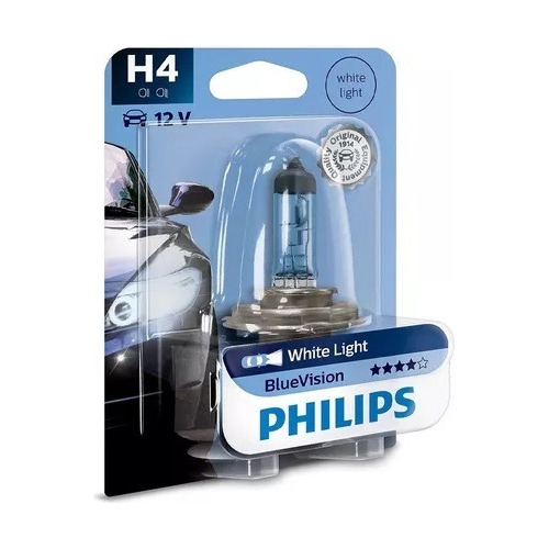Lampara Delantera Philips H4 12v 60/55w Blue Vision 