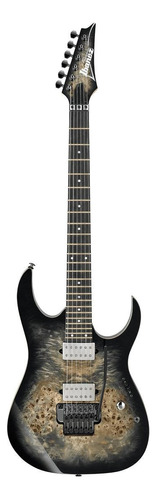 Guitarra eléctrica Ibanez RG Premium RG1120PBZ de álamo/tilo charcoal black burst con diapasón de ébano