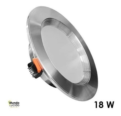 Imagen 1 de 5 de Panel Led Slim Empotrable Techo Spot 18w Satinado Bf