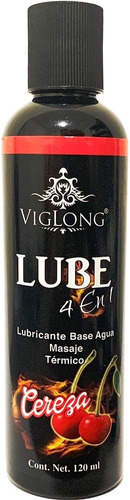 Lubricante 4 En 1 Térmico Y Comestible Viglong 30 Ml Cereza