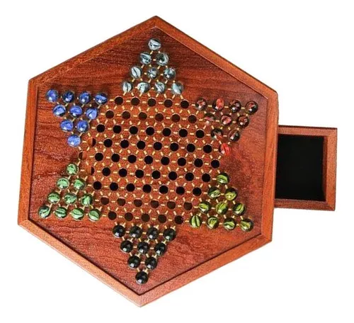 Jogo de damas chinês portátil conjunto de madeira de borracha damas  chinesas clássico jogo de tabuleiro de estratégia chinesa — comprar a  preços