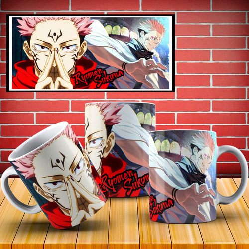 Caneca Sukuna Anime Jujutsu Kaisen