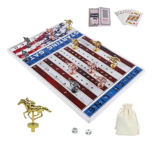 Juego De Mesa De Carreras De Caballos Con 11
