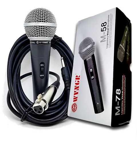 comprar Microfone Com Cabo Profissional Sm-58 Sm58 Wvngr Mxt Ultra