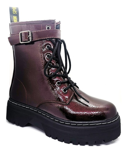 Botin Mujer Combat Botines Botas Alta