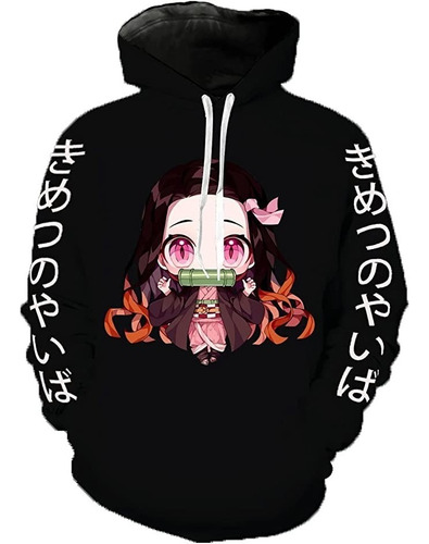 Sudadera Con Capucha De Anime Nezuko Zenitsu Slayer Mujer