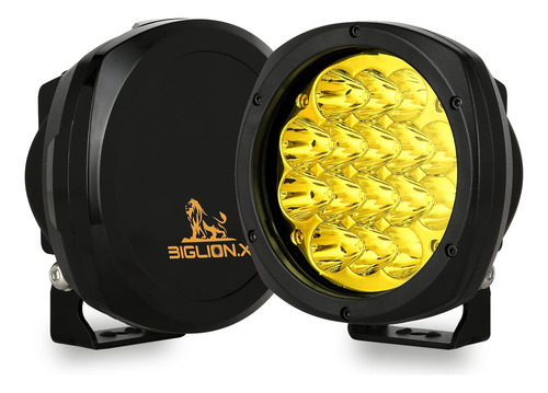 Biglion.x Par De 5 Pulgadas De 160 W Ámbar Redondo Led Tod.