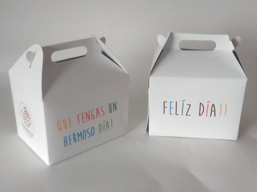 Cajita Feliz Personalizada Caja Packaging  - Poneletulogo!  
