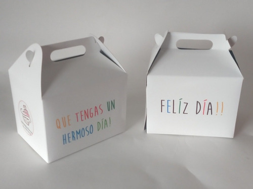 Cajita Feliz Personalizada Caja Packaging - Poneletulogo!