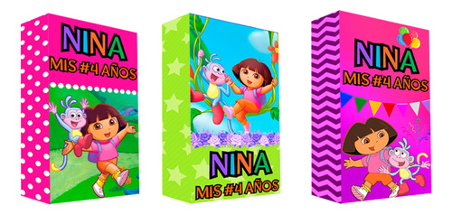 Bolsitas Cumpleaños Personalizada X20 Dora La Exploradora