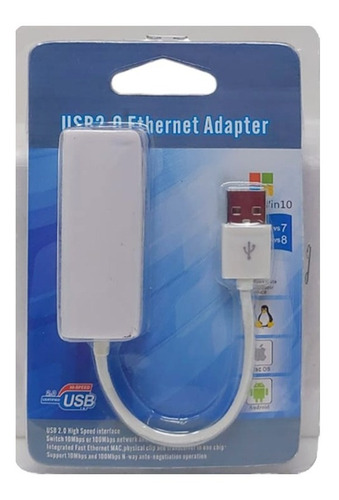 Adaptador Hub 3 A Usb Ethernet Velocidad Lan
