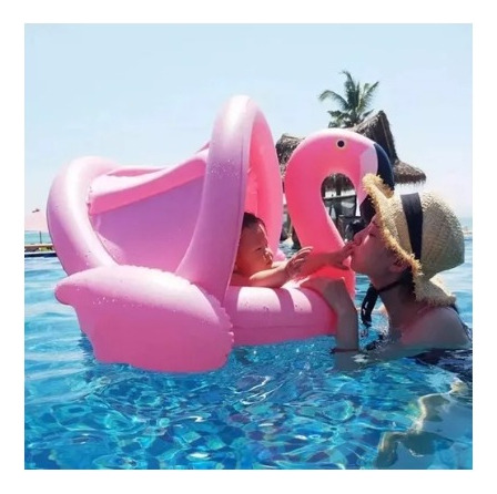 Flotador Inflable De Alberca Para Bebés Con Toldo