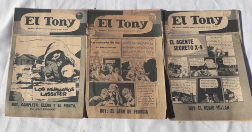 Lote Por Tres Historietas Comic ** El Tony ** Decada 1960