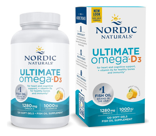 Ultimate Omega-d3 1280 Mg Omega3+1000 Ui Vitamina D3 120 Cap