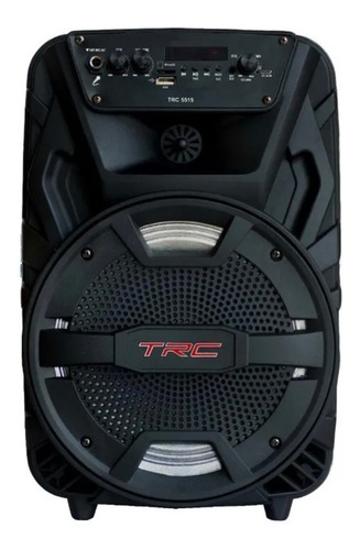 Imagem 1 de 3 de Alto-falante TRC Sound TRC 5515 portátil com bluetooth preto 110V/220V
