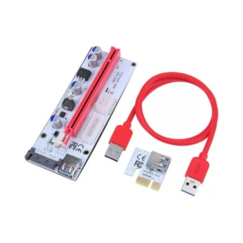 Mineria Riser Pci-e 1x A 16x - Ext X Usb - Ver 008s Rig Btc