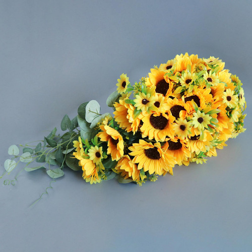 Girasol Artificial De Boda Sosteniendo Bouquet Toss Bouquet