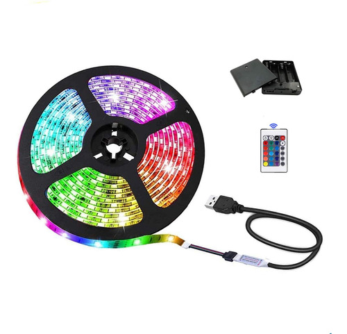 Na - Tira De Luces Led Usb Con Caja De Batera, 13.12 Pies/4m