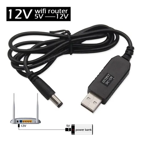comprar Cable Convertidor De Usb 5v A Dc 9v O 12v Modem Router Cantv