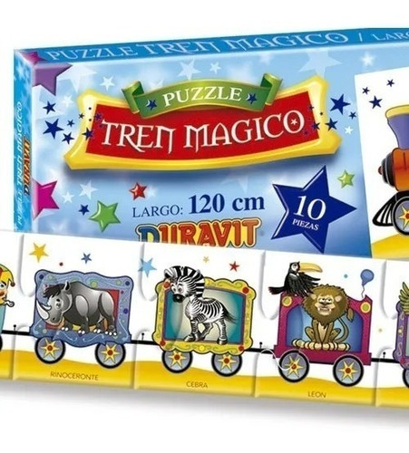 Puzzle Tren Magico Circo 10 Piezas Duravit Casa Valente