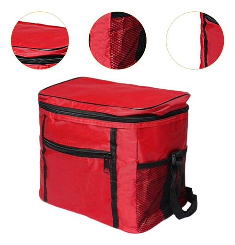 Bolsa Térmica Aislante, Bolsa Térmica Con Cierre De Rojo