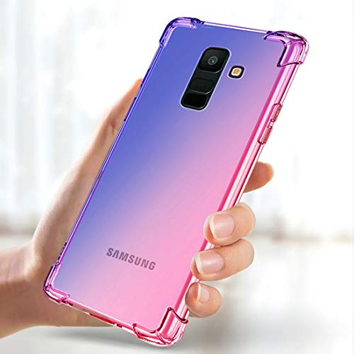 Funda Para A6 Plus 2018 Galaxy A6 Plus 2018 Azul/rosa Piel S