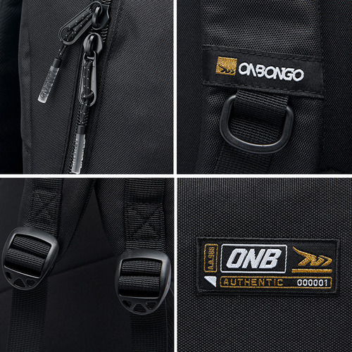 Mochila Escolar Onbongo Resistente Reforçada Cor Preto Desenho Do Tecido Lisa