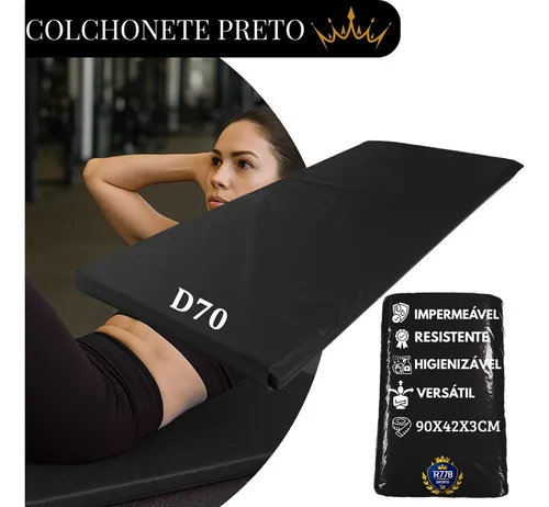 Colchonete Profissional Espuma firme Academia alta densidade Impe...