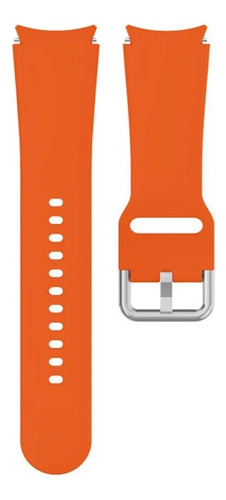 Correa de silicona para Samsung Galaxy Watch 5, 40 mm, 44 mm, 45 mm, color naranja