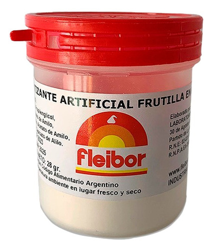 Esencia Aromatizante Artificial Fleibor Polvo 28g Frutilla