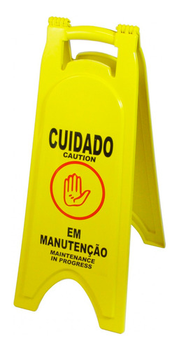 Placa Sinalizadora Em Manutenção