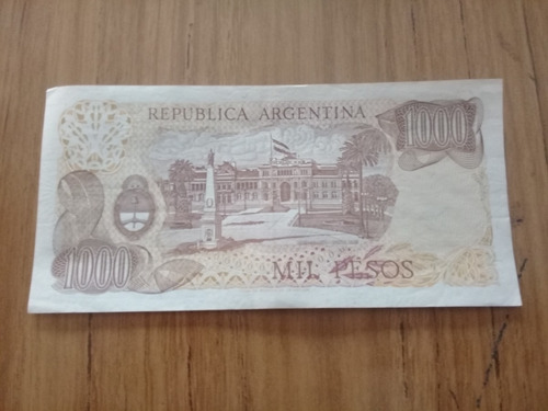 Billete 1000 Pesos Ley Argentina Circulado Muy Bueno D (Usado)