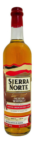 Whiskey Oaxaqueño Sierra Norte Maíz Rojo 750ml