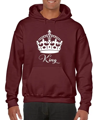 Duo Sudaderas personalizadas para el y ella - Queen y Princess ó King