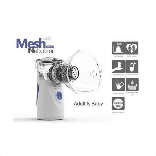 Imagen 7 de 8 de Nebulizador Portátil Niños Adultos Mesh Inhalador Usb
