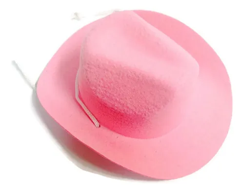 Doris Doll Boutique Sombrero De Vaquero Occidental Rosa Par.